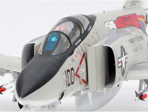 Vista 5 de Tamiya 61121-000 Vehículo 61121 1:48 F-4B Phantom II Mcdonnell Douglas Faithful Replica, Edificio de modelos, Kit de plástico, Manualidades, Hobby