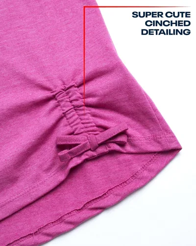Vista 5 de Reebok Conjunto de pantalones y leggings para niña, 2 piezas, camiseta de manga larga con cuello redondo y pantalones de yoga, atuendo a juego