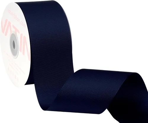 Vista 46 de VATIN Cinta de Grogrén Negra, 1-1/2" x 50 Yardas Continuas, Cinta de Grogrén de Poliéster Negra, Usar para Lazos de Bricolaje, Accesorios