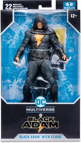 Vista 8 de McFarlane Toys DC Black ADAM Movie 7IN Figuras - ADAM negro con capa DC Multiverse Movie Figura de acción de 7 pulgadas Black Adam - Disfraz
