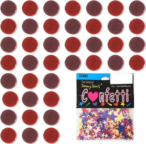 Vista 70 de Confetti Circle 1/4" Negro, Azul Marino Combo - 2 bolsas de media onza (1 oz) (8550/9971)