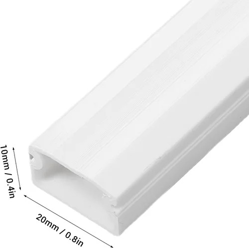 Vista 7 de Fafeicy Kit de cubiertas de cable de pared, kit de ocultación de cables pintable, solución protectora de gestión de cables para oficina en casa