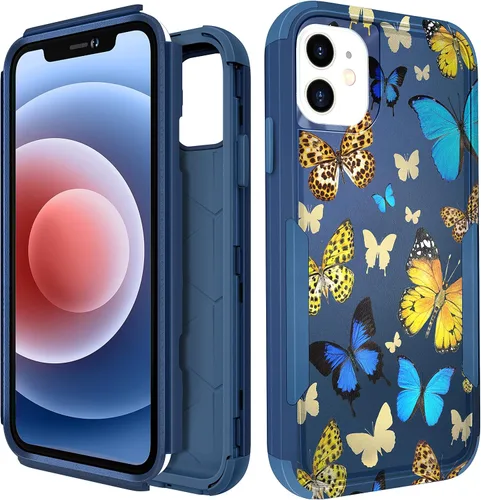 Vista 120 de Funda para iPhone SE 2020/2022/3ª generación, para iPhone 8/7, funda protectora resistente con diseño de flor linda para mujeres, hombres, niñas