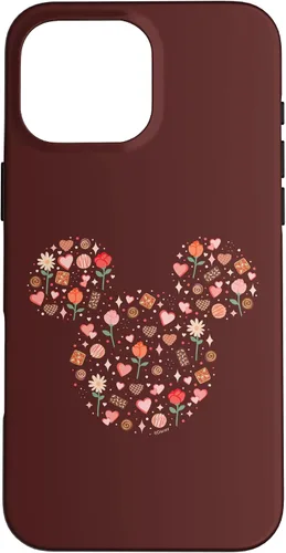 Vista 19 de iPhone 13 Pro Max Disney Mickey Mouse Icon Fill Chocolates Flowers Hearts Love Case