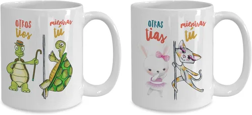 Vista 2 de Regalo para tias Taza de cafe para tias Perfecto regalo para navidad, graduados, profesionales y estudiantes Vaso con afirmaciones positivas