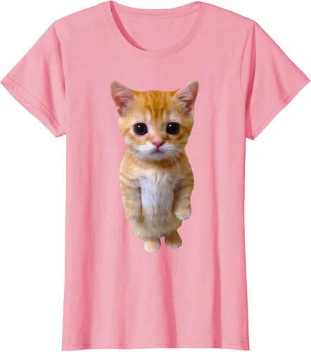 Vista 15 de El Gato Meme Sad Crying Cat Munchkin Kitty Meme Camiseta de moda Small Negro
