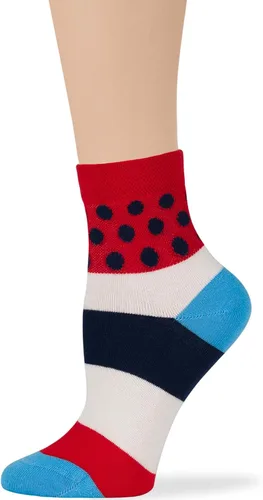 Vista 32 de 7BIGSTARS KINGDOM Women's Cotton Quarter Non-Binding Diabetic Fashion Socks-L-M-4 Pack-Multicolor