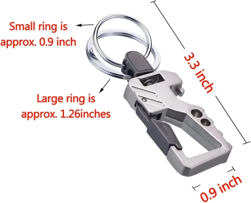 Vista 3 de 2 Pack Car Key Chain Bottle Opener Keychain for Men and Women