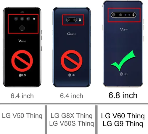 Vista 2 de Osophter Funda para LG V60 ThinQ, funda para LG V60, transparente, esquinas reforzadas de poliuretano termoplástico (TPU), absorción de golpes