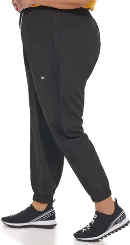Vista 3 de DKNY Women's Jeans Casual Mid Rise Drawstring Logo Joggers Sweatpants