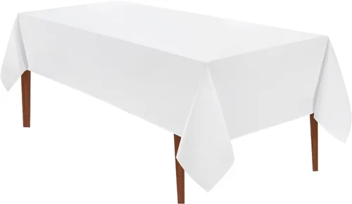 Vista 59 de VidaFete - 1 paquete de mantel cuadrado de 52 x 52 pulgadas, manteles resistentes a las manchas y arrugas, de poliéster, para mesa de comedor