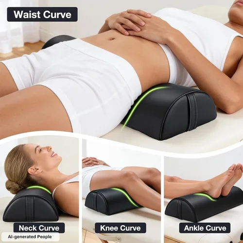 Vista 4 de Noverlife Cojines de Masaje Grandes Mejorados para Debajo de las Piernas, 24 x 8 x 4 pulgadas Cojín de Pierna para Mesa de Masaje Almohada de Media