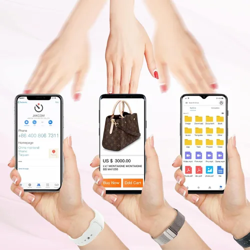 Vista 6 de N3 Smart Nail Chip - Nuevo dispositivo portátil de manicura de uñas incorporado 50 funciones NFC: contactos Pago Enlaces sociales Compartir y disco