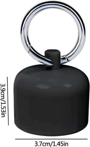 Vista 6 de Soporte de joyería de viaje, llavero portátil para anillos, caja de almacenamiento de joyas deportivas, estuche de joyería de viaje, contenedor