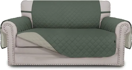Vista 145 de Easy-Going - Funda reversible para sofá, resistente al agua, con varillas de espuma y correas elásticas, protector de muebles para mascotas y perros