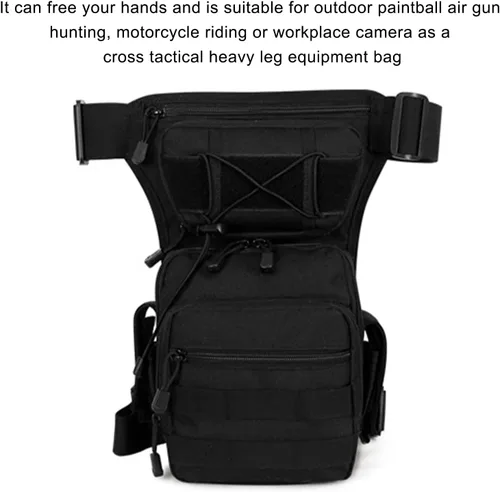 Vista 3 de kingsea Bolsa táctica de pierna caída, impermeable, bolsa táctica para muslos, bolsa multifuncional para mujeres y hombres, bicicleta, motocicleta