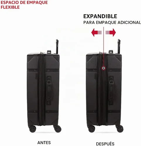 Vista 5 de SwissGear 7739 Maleta rígida con ruedas giratorias, color rubor, juego de 2 piezas (19/26)