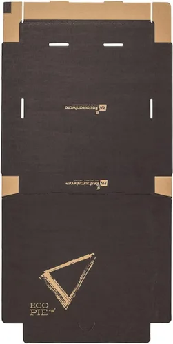 Vista 11 de Restaurantware Eco Pie - Cajas de pizza de 10.6 x 10.6 x 1.7 pulgadas, 50 cajas de entrega de pizza corrugada, reutilizables como platos, cajas