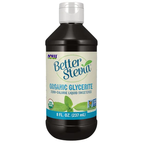 Vista 7 de Edulcorante líquido Better Stevia de NOW Foods, con glicerina, 2 fl oz