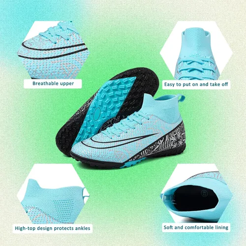 Vista 6 de CBUSTER Soccer Cleats Mens Women Indoor Outdoor Soccer Shoes for Big Boy AGFG