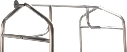 Vista 5 de Carrito de equipaje, 800 lb, ruedas Acero inoxidable cepillado