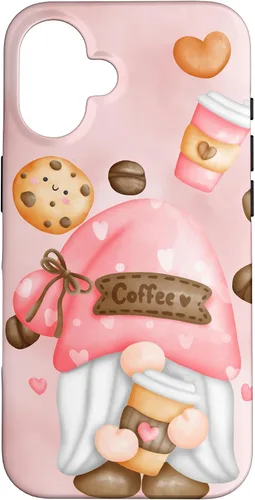 Vista 32 de Cute Coffee Gnomie for Garden Gnome Lovers and Gardener Case for iPhone 17