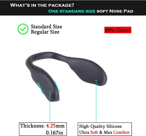 Vista 4 de TenDye Almohadillas de nariz de repuesto para Oakley Split Shot OO9416Split Time OO4129Targetline OO9397Crossrange OO9361Crossrange XL