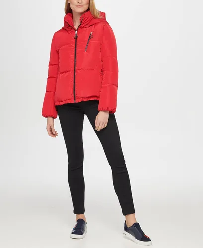 Vista 2 de KARL LAGERFELD Sudadera corta con capucha para mujer