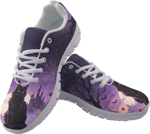 Vista 40 de HUGS IDEA Zapatos deportivos ligeros con patrón de enfermería para mujer Bandera estadounidense