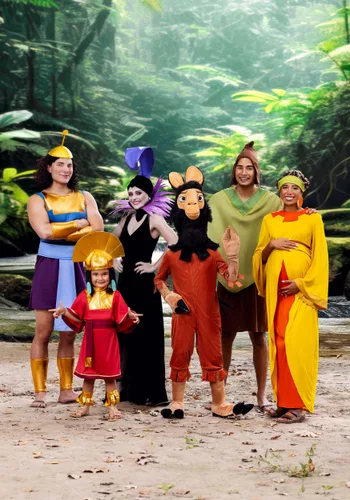Vista 3 de Disfraz Deluxe de Yzma de El Emperador y sus Locuras para Mujer Multicolor