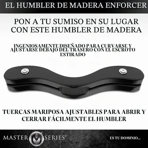 Vista 2 de Sujetador de testículos The Enforcer de madera, marca Master Series