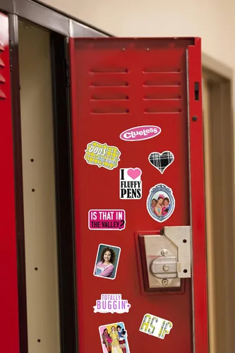 Vista 6 de Clueless - Paquete variado de 50 calcomanías de vinilo grandes de lujo, citas de moda de películas de los años 90 e iconos para laptop, botella