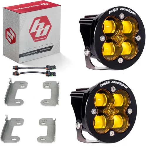 Vista 14 de Kit de luces LED de niebla de bolsillo Baja Designs Squadron-R SAE compatible con Jeep Gladiator 2020-22; Wrangler JL 2018-22 parachoques OEM