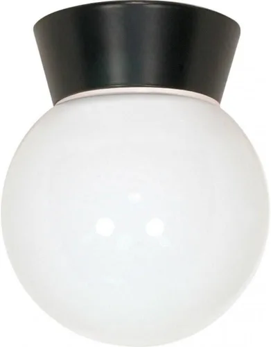 Vista 6 de Nuvo Lighting SF77/156 - Accesorio utilitario de aluminio fundido a presión duradero al aire libre cerca del techo, porche y patio, luz con cilindro