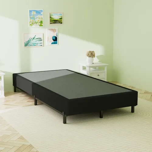 Vista 2 de Superay Somier Doble, Somier de 10 pulgadas para Cama Doble, Marco de Cama de Metal Resistente con Funda de Tela, Base de Cama Fundación de Colchón