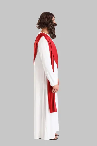 Vista 2 de Disfraz Deluxe de Jesús para Hombre Multicolor