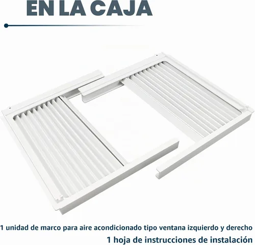 Vista 8 de Panel lateral de aire acondicionado de ventana con marco, kit de cortina de paneles laterales de aislamiento de CA, se adapta a la mayoría
