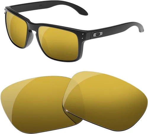 Vista 9 de Lentes de repuesto polarizadas para gafas de sol Oakley Holbrook XL, múltiples opciones, con paño para lentes