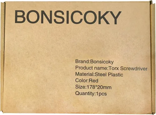 Vista 7 de Bonsicoky Destornillador de seguridad Torx T20 con punta magnética Rojo