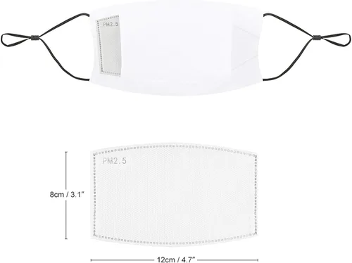 Vista 6 de 3 PCS Autumn Leaves Texture Face Mask Washable Reusable for Men Women,15 Filter