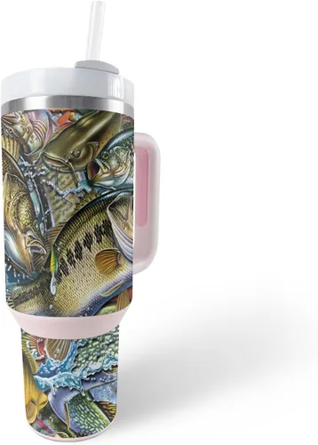 Vista 24 de MightySkins Skin - Vaso de vinilo compatible con Stanley The Quencher H2.0 FlowState de 40 onzas, diversión de los años 90, protectora, duradera