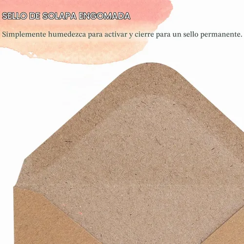 Vista 5 de MATICAN Mini sobres de papel kraft marrón – 100 unidades, 4 x 2.7 pulgadas, perfectos para tarjetas de regalo, bodas, negocios, cumpleaños