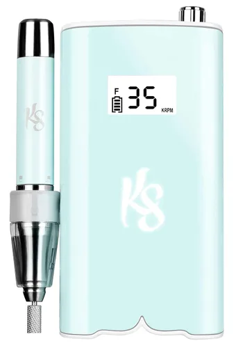 Vista 2 de Kiara Sky Beyond Pro - Taladro de uñas, portátil, recargable e inalámbrico, color azul