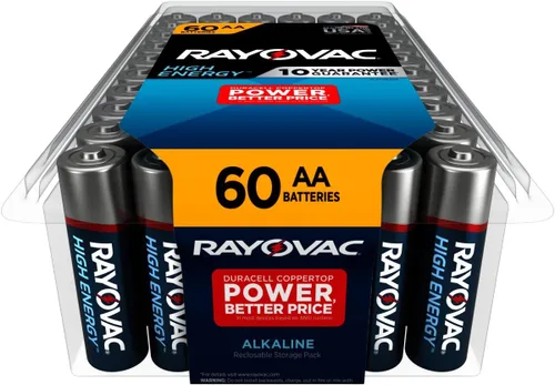 Vista 8 de Rayovac AA Baterías alcalinas, doble A, 60 unidades (paquete de 2)