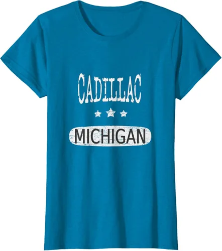 Vista 90 de Vintage Cadillac Michigan Camiseta