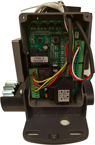 Vista 5 de Kit de abridor automático de puertas correderas para rack, herrajes para operador de puerta de seguridad con controles remotos y sensor para puerta