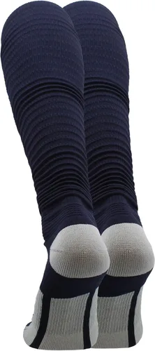 Vista 2 de TCK Calcetines de fútbol Scrunch Calcetines deportivos extra largos pre-ajustados para niños, hombres y niños, jóvenes y adultos