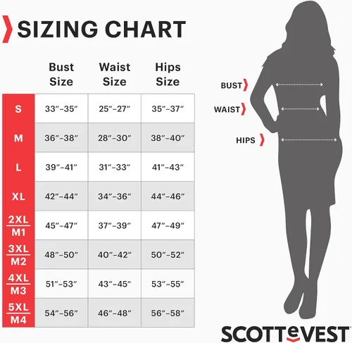 Vista 4 de SCOTTeVEST RFID Vest for Women - 18 Hidden Pockets - Water Repellent for Travel & More