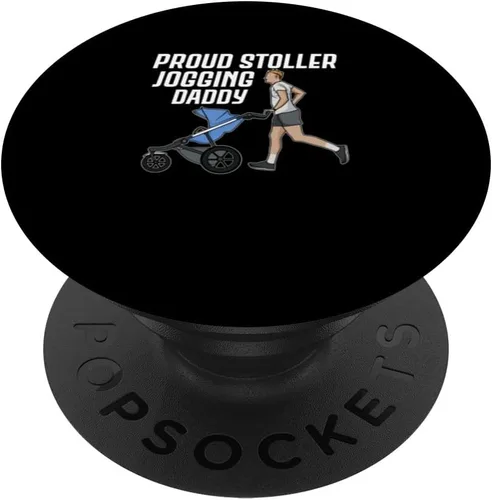 Vista 6 de Jogging Stroller Baby Running Buggy Workout Cardio Fitness PopSockets MagSafe PopGrip for iPhone