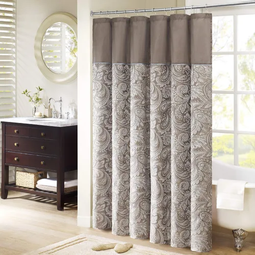 Vista 12 de Cortina de regadera Jacquard de poliéster Aubrey